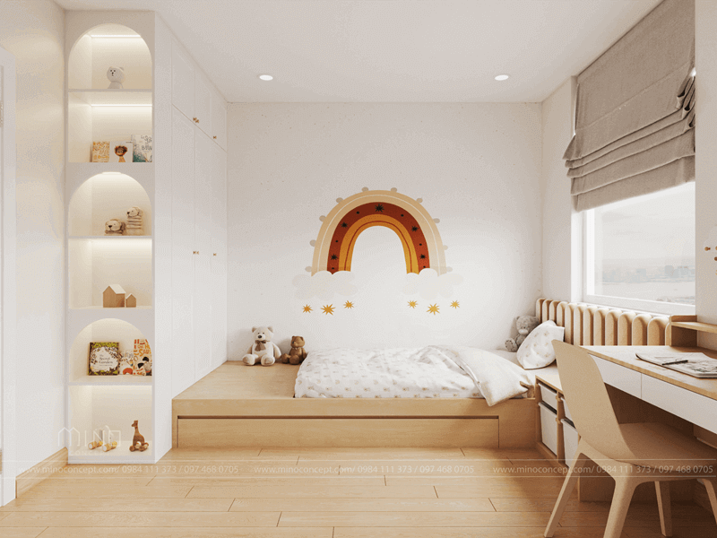 Thiết kế phòng ngủ bé gái hiện đại đẹp ba mẹ nên tham khảo trước